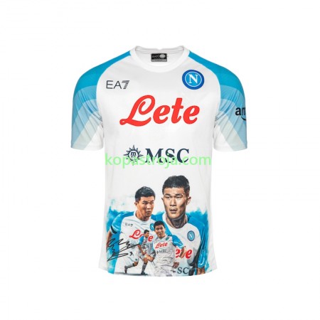 Billiga Fotbollströjor SSC Napoli Face Game Minjae 3 Hemma tröja 2022/23 Kortärmad